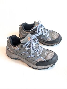 MERRELL Kids Gray Hiking Shoes Sneakers Size 13.5